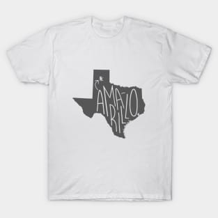 Amarillo, Texas (Gray Ink) T-Shirt